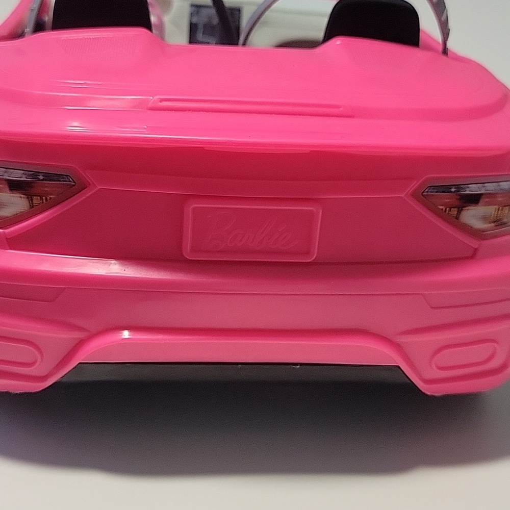 Barbie Bright Pink Convertible Toy Car - Stylish Play Vehicle - Picture 8 of 14